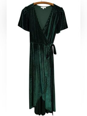 vivaldi smocked velvet midi dress Vivaldi Smocked Velvet Midi Dress Baltic Born